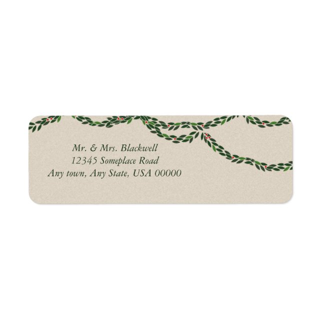 Christmas Garland Label (Front)