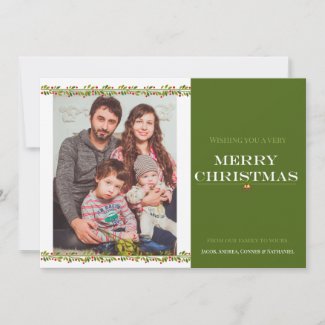 Christmas Garland Photo Holiday Card