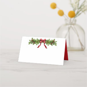 Christmas Garland Place Card