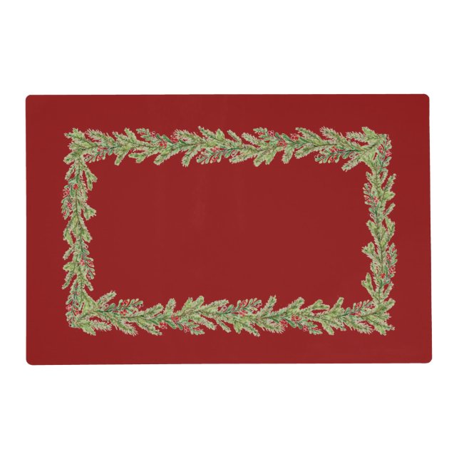 Christmas Garland  Placemat (Front)