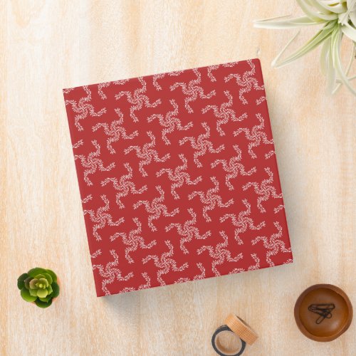 Christmas Garland Red Christmas Decoration Xmas 3 Ring Binder