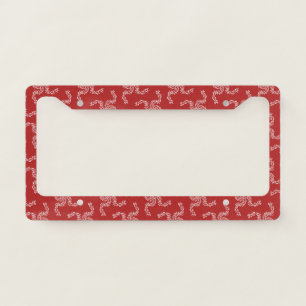 Christmas Garland Red, Christmas Decoration, Xmas License Plate Frame