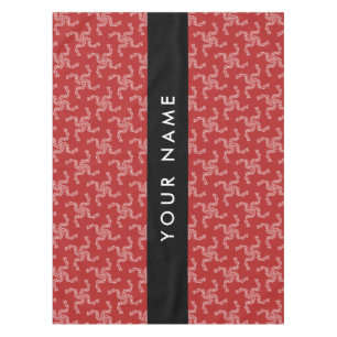 Christmas Garland, Red, Your name, Personalize Tablecloth