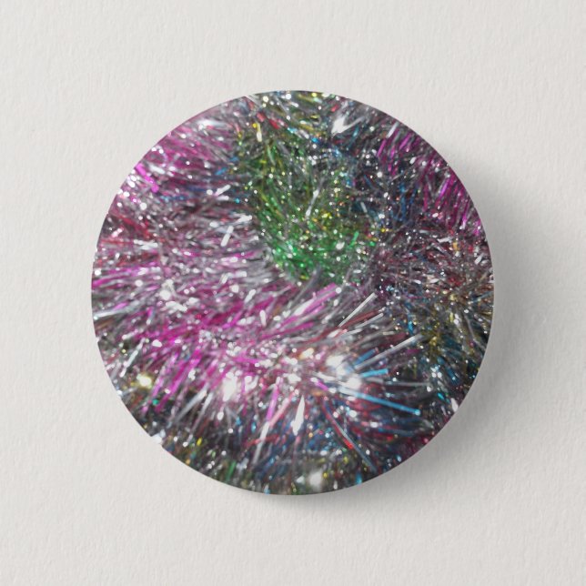 Christmas Garland Sparkle Button (Front)
