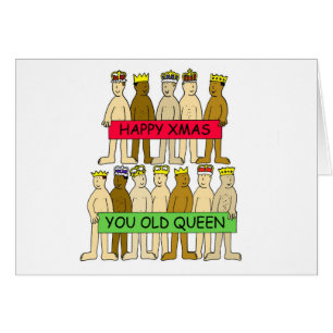 Christmas Gay Queens Humor Cards