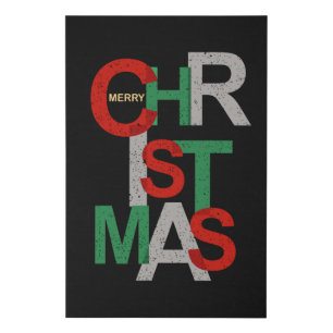 Christmas Geek Cool Santa Claus Funny Gift Idea Faux Canvas Print