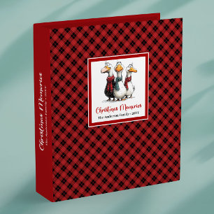 Christmas Geese Minimalist Memory Album Binder
