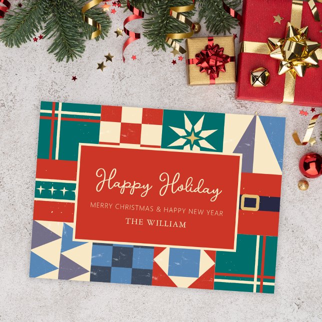 Christmas geometric Flat Holiday Card (Creator Uploaded)