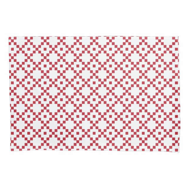 Christmas Geometric Pattern Holiday Pillow Case (Front)