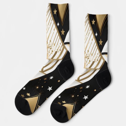 christmas geometric shapes socks