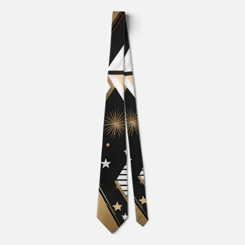 christmas geometric shapes tie