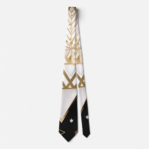 christmas geometric shapes tie