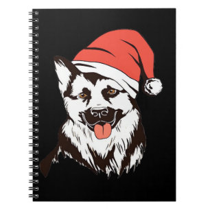 Christmas German Shepherd Classic T-Shirt Notebook