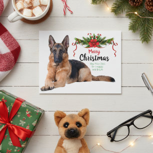 Christmas German Shepherd Greeting Card