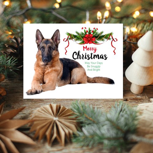 Christmas German Shepherd Greeting Card