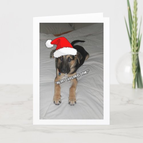 Christmas German Shepherd Holiday Card