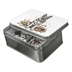 Christmas German Shepherd Jigsaw Puzzle