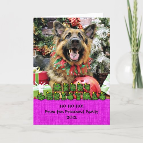 Christmas _ German Shepherd _ Thor Holiday Card