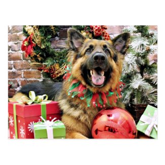 Festive German Shepherd Christmas Sweaters, Cards &amp; Stockings - The