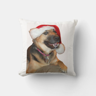Christmas German Shepherd Throw Pillow