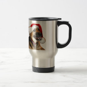 Christmas German Shepherd Travel Mug