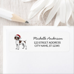 Christmas German Shorthaired Pointe Return Address Label
