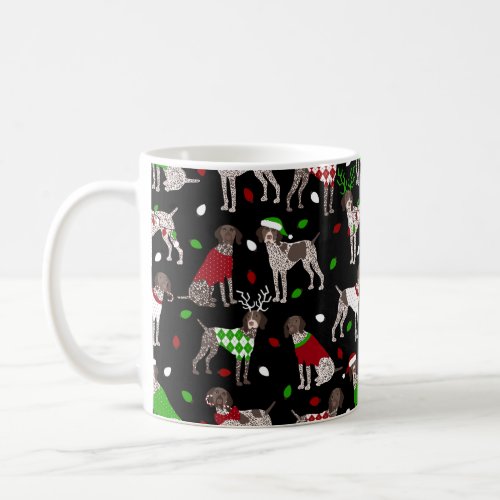 Christmas German Shorthaired Pointer Coffee Mug