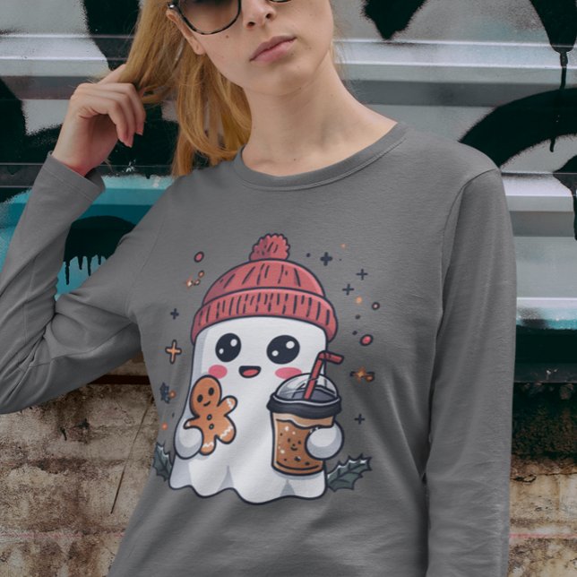 Christmas Ghost Iced Coffee  T-Shirt (Creator Uploaded)