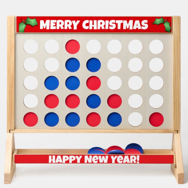 Christmas Giant Fast Four Lawn Game (Front)