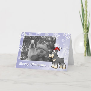 Christmas Giant/Standard/Miniature Schnauzer Holiday Card