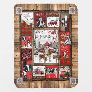 Christmas Gift All Heart Come Home For Christmas Baby Blanket