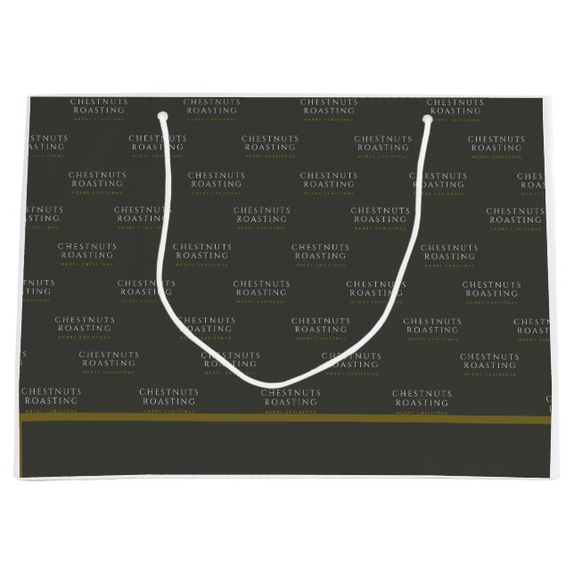 Christmas Gift Bag - Chestnuts Roasting (Front)