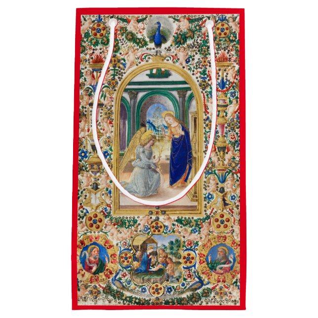 CHRISTMAS GIFT BAG NATIVITY TRADITIONAL PAINTING (Front)