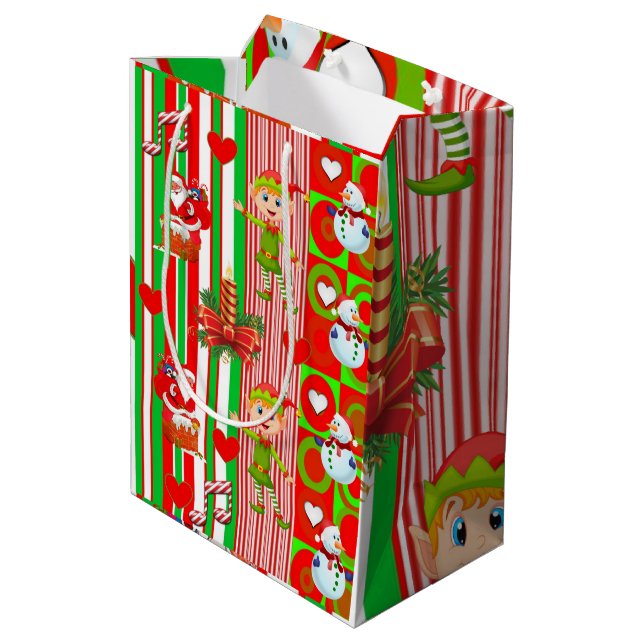 Christmas Gift Bags (Back Angled)