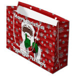 Christmas Gift Bags African American Santa Bags