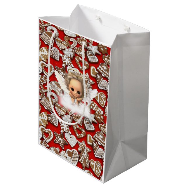 Christmas Gift Bags Angel (Back Angled)