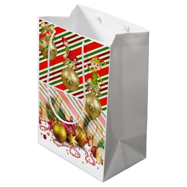 Christmas Gift Bags Elf (Back Angled)
