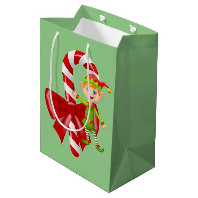 Christmas Gift Bags Elf (Back Angled)