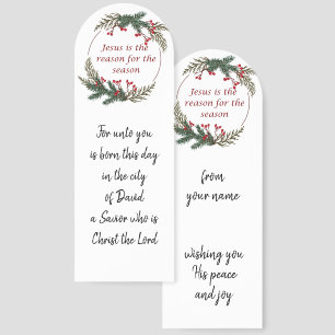 Christmas Gift Bible Scripture Customized Bookmark