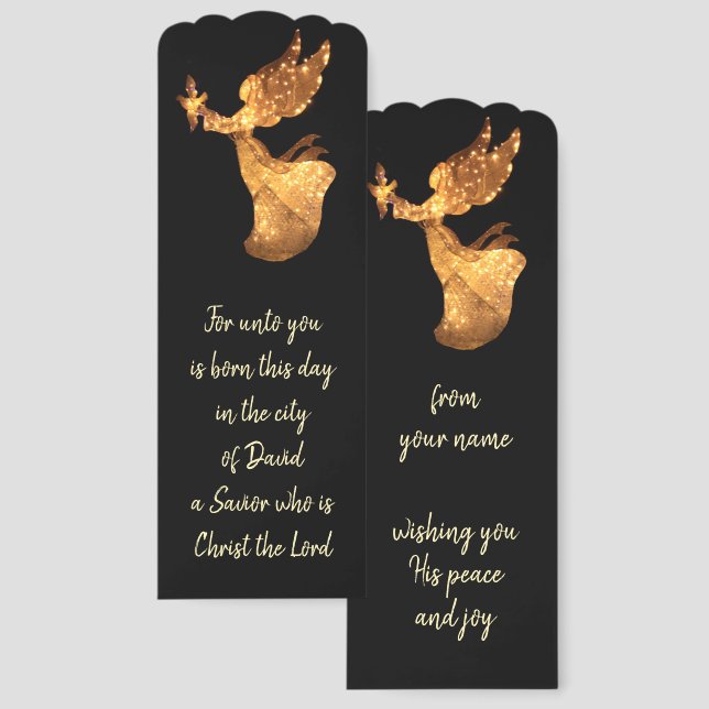 Christmas Gift Bible Scripture Customized Bookmark (Front & Back)