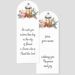 Christmas Gift Bible Scripture Customized Bookmark