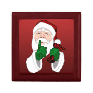 Christmas Gift Box Custom Santa Clause Jewelry Box