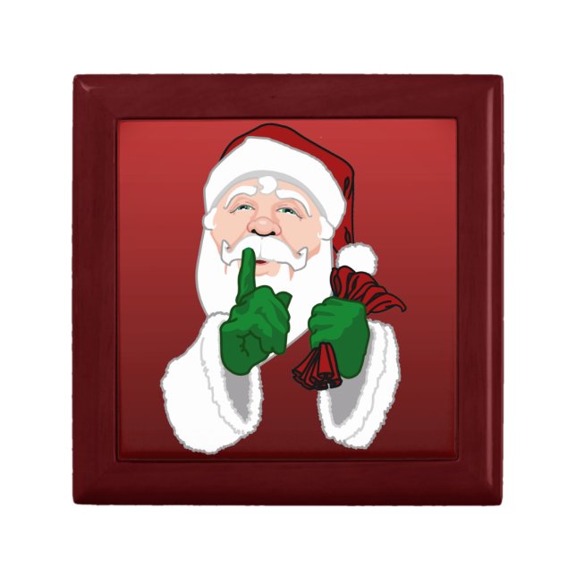 Christmas Gift Box Custom Santa Clause Jewelry Box (Front)