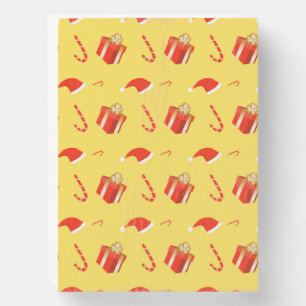 Christmas gift box Santa hat candy cane