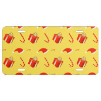 Christmas gift box Santa hat candy cane