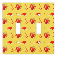 Christmas gift box Santa hat candy cane