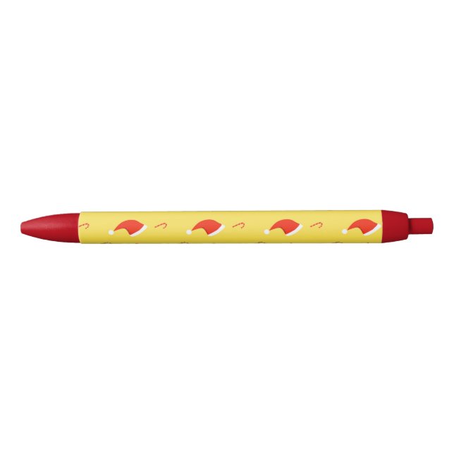 Christmas gift box Santa hat candy cane Pen (Front)