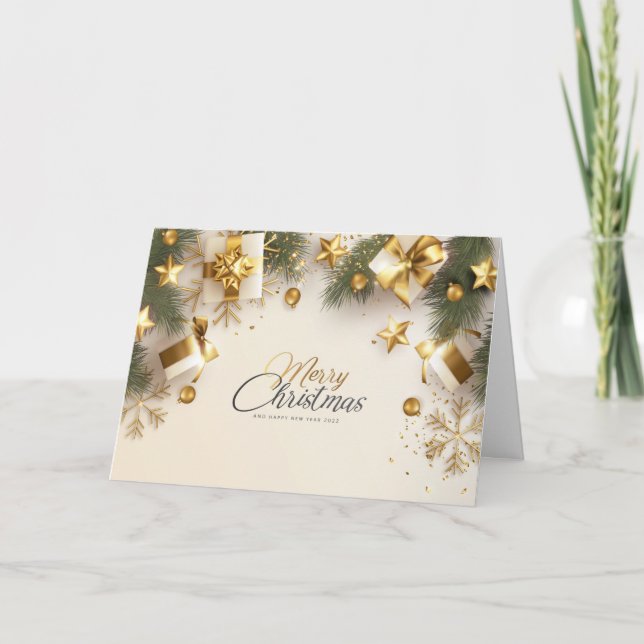 Christmas Gift Boxes v2 - Customize Holiday Card (Front)