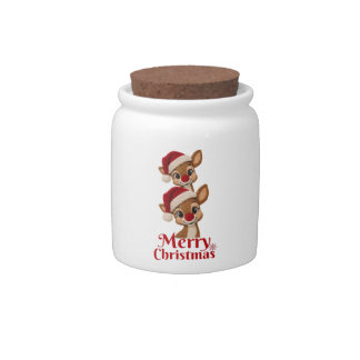 Christmas gift candy jar