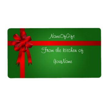 Christmas Gift Canning Label by ChiaPetRescue at Zazzle
